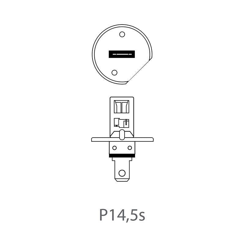 Lampe de voiture 12V 55W P14,5s H1 dans boîte