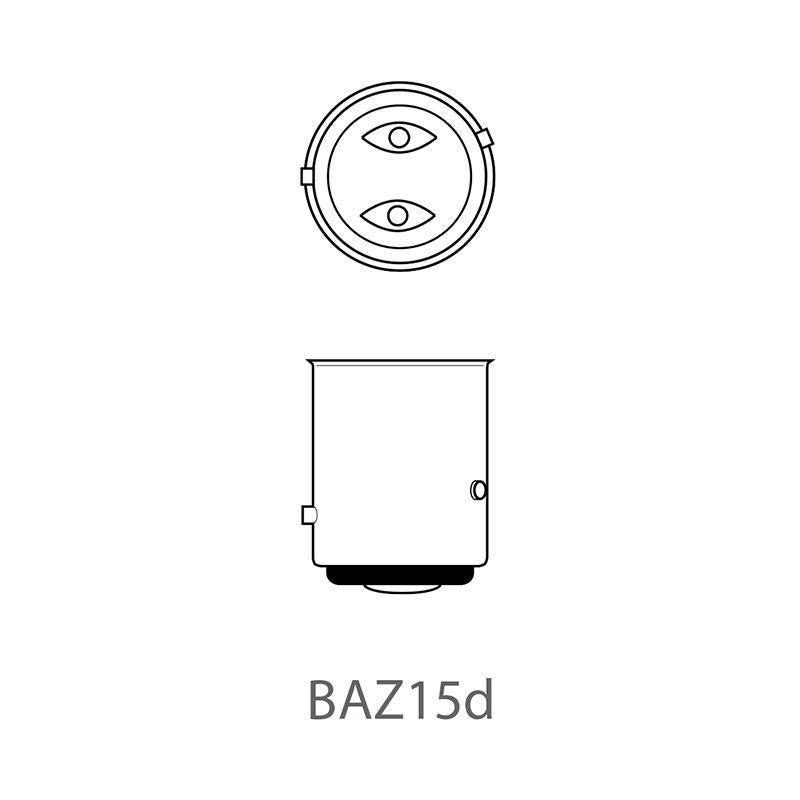 Lampe de voiture 12V 21/4W BAZ15d par pièce