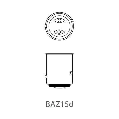 Lampe de voiture 12V 21/4W BAZ15d par pièce