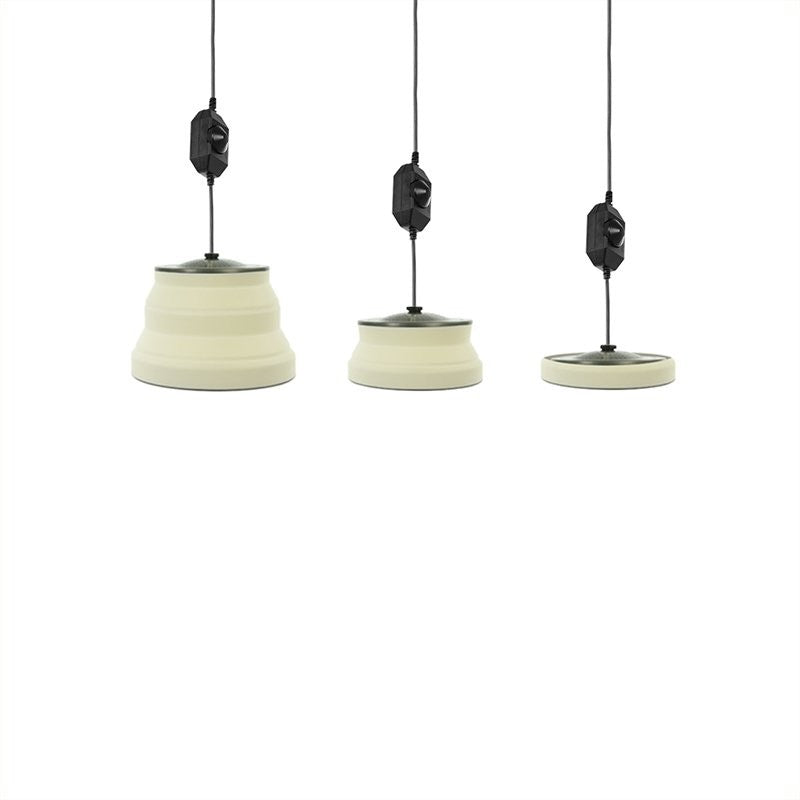 Lampe suspendue LED pliable blanc Ø15cm