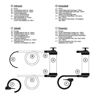 Pompe à air et à siphon 2 en 1