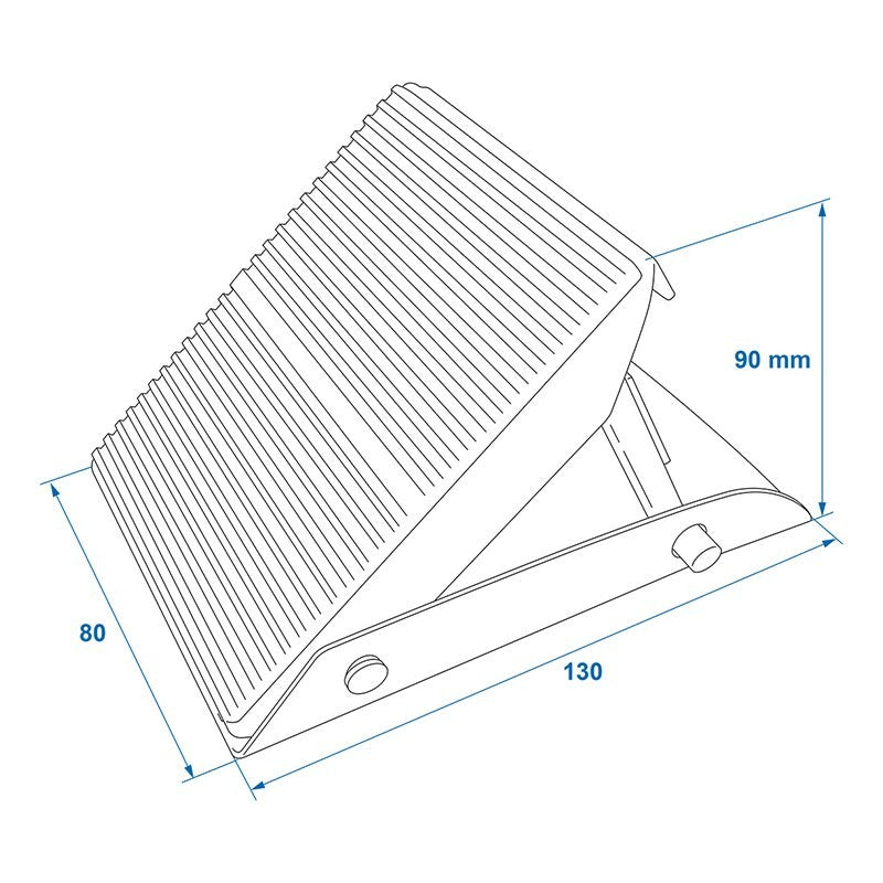 Cale de roue métal pliable