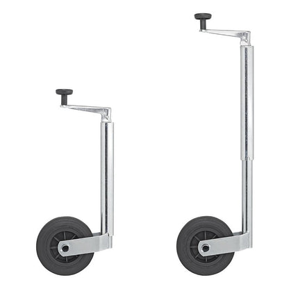 Roue jockey 35mm jante plastique avec pneu caoutchouc 160x40mm