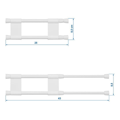 Barre anti-chutes double extensible 25,5-43cm