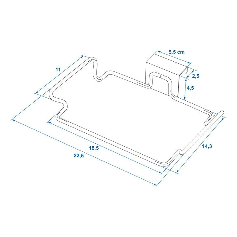 Porte-sac à déchets pour montage sur porte