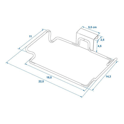 Porte-sac à déchets pour montage sur porte