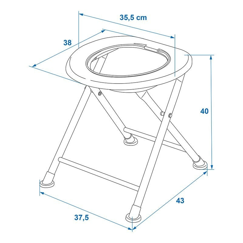 WC de camping pliable