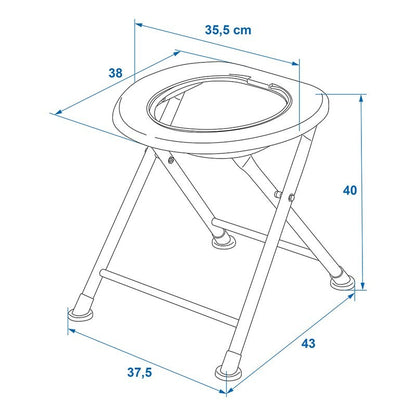 WC de camping pliable