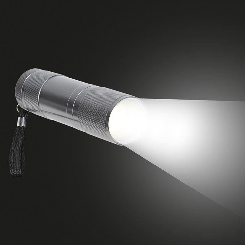 Lampe de poche aluminium COB LED