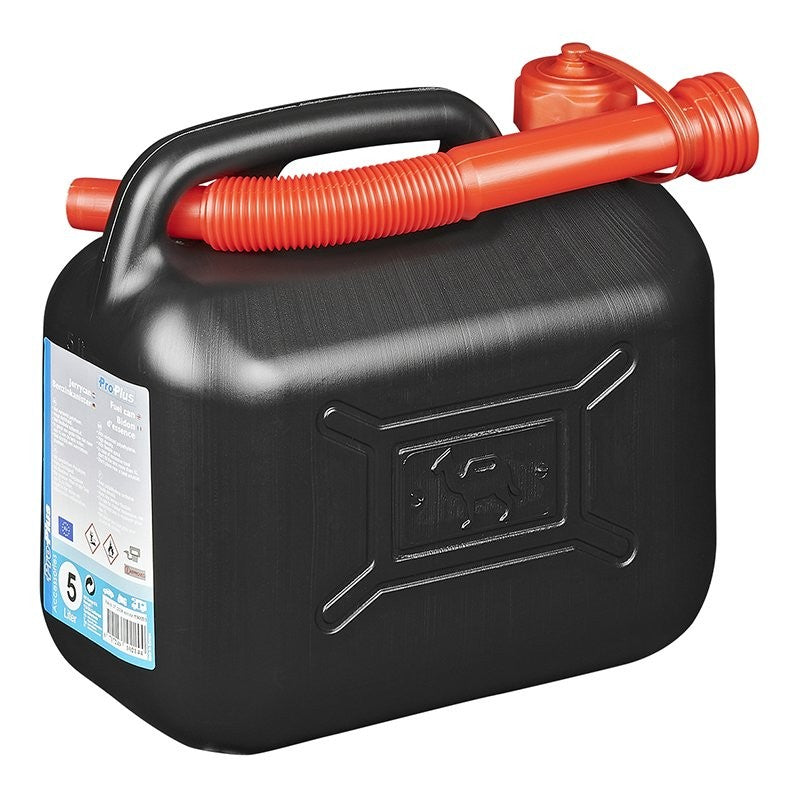 Jerrycan 5L plastique noir UN-approuvé