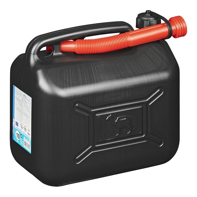 Jerrycan 10L plastique noir UN-approuvé