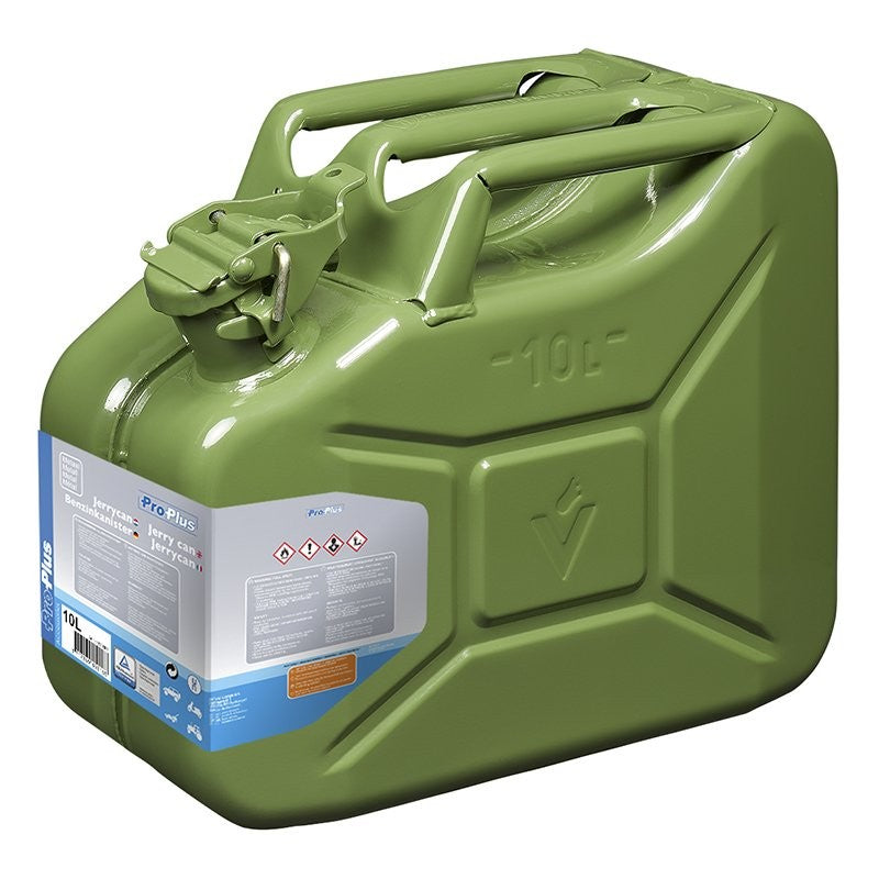 Jerrycan 10L métal vert UN- & TüV/GS-approuvé