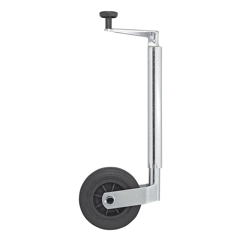 Roue jockey 35mm jante plastique avec pneu caoutchouc 160x40mm