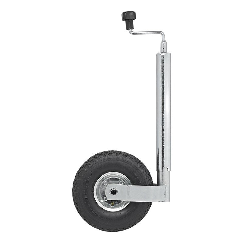 Roue jockey 48mm jante métal avec pneu d'aire 260x85mm