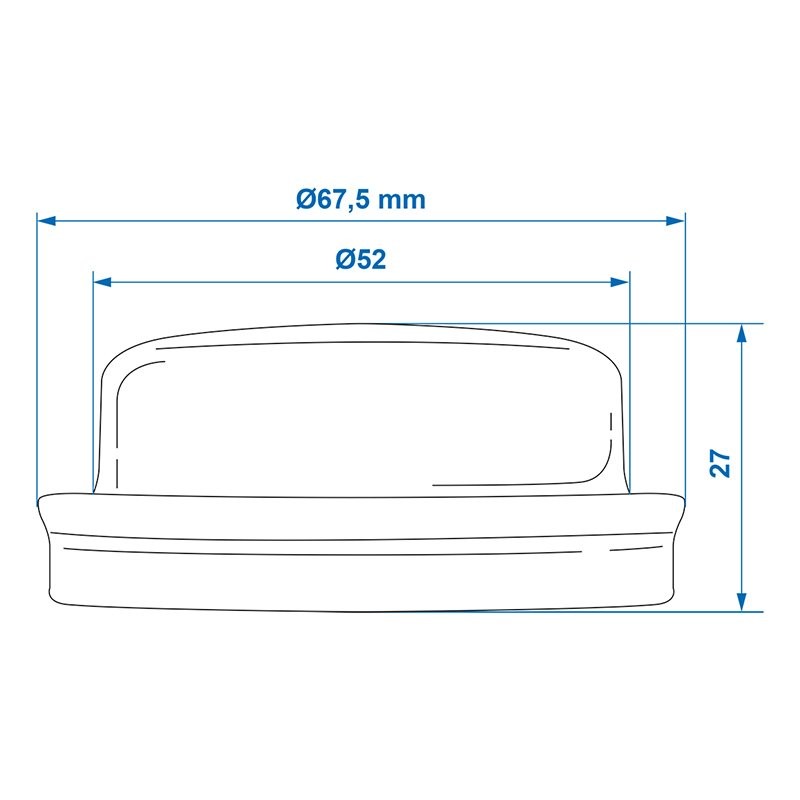 Bouchon de moyeu Ø64mmx28mm convient à Knott