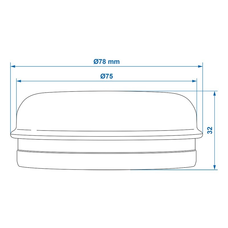 Bouchon de moyeu Ø72mmx32mm convient à Williams - jeu de 2 pièces