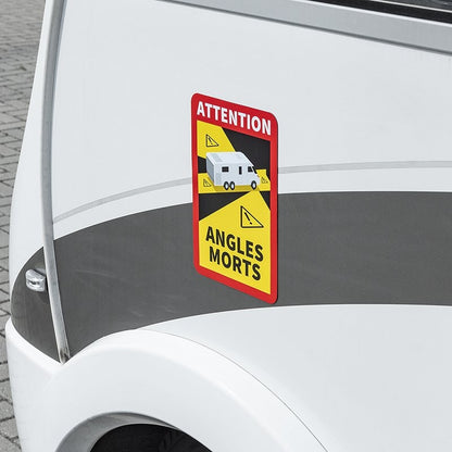 Sticker magnétique "Attention Angles Morts!" camping-car