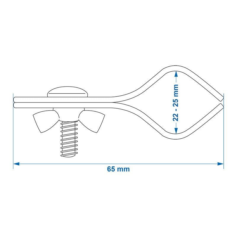 Pince pour barre de auvent 22-25mm