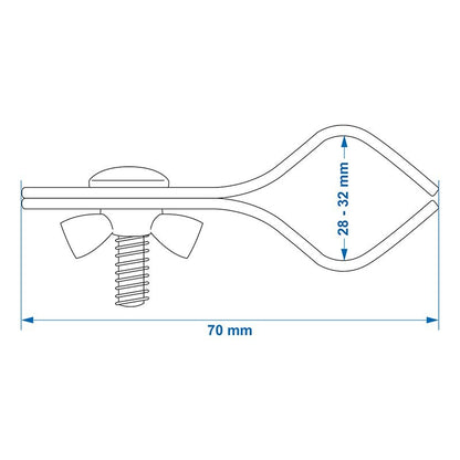 Pince pour barre de auvent 28-32mm