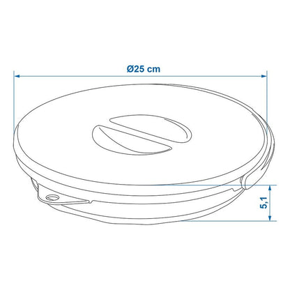 Seau pliable avec couvercle 5L