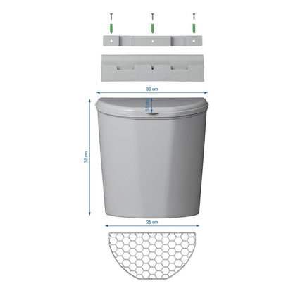 Poubelle L avec couvercle pour caravane/camping-car