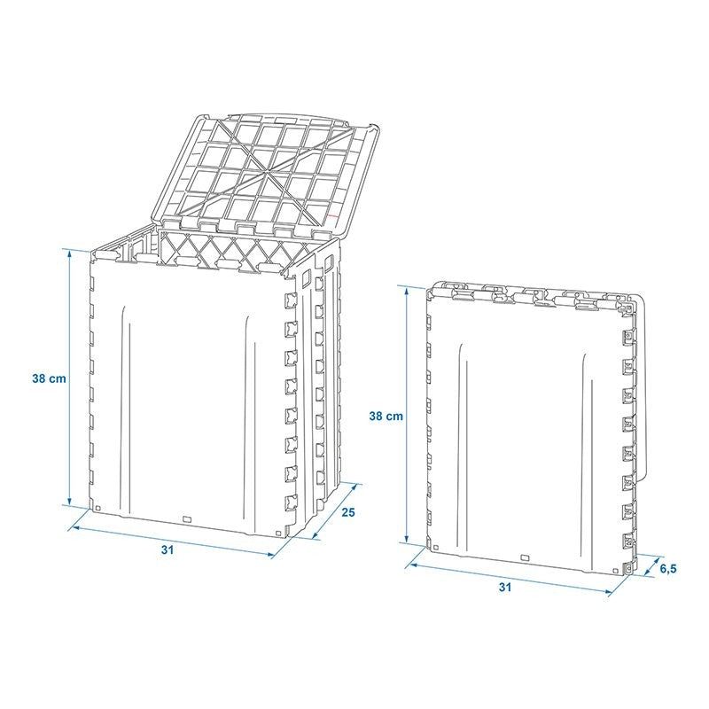 Poubelle pliable