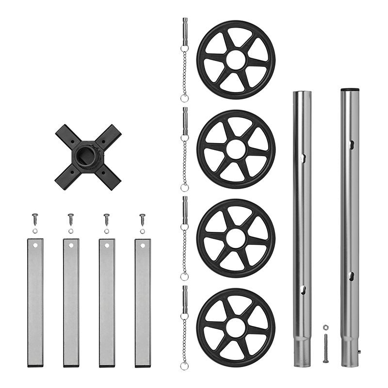 Porte roues aluminium pour 4 pneus