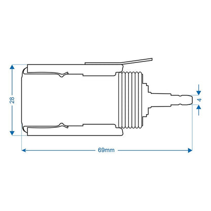 Capuchon à encastrer d'allume-cigares 12V/24V universel