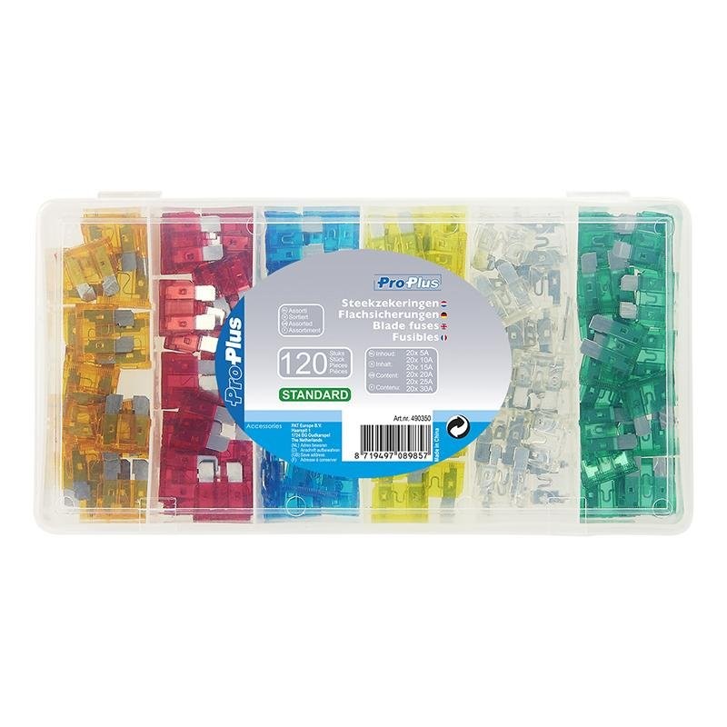 Fusibles standard assortiment 120 pièces en coffre plastique