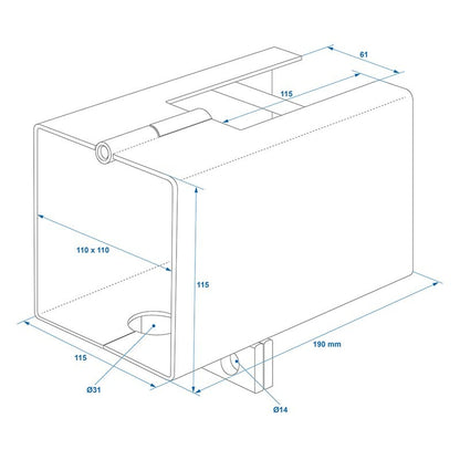 Antivol tête d'attelage pliable