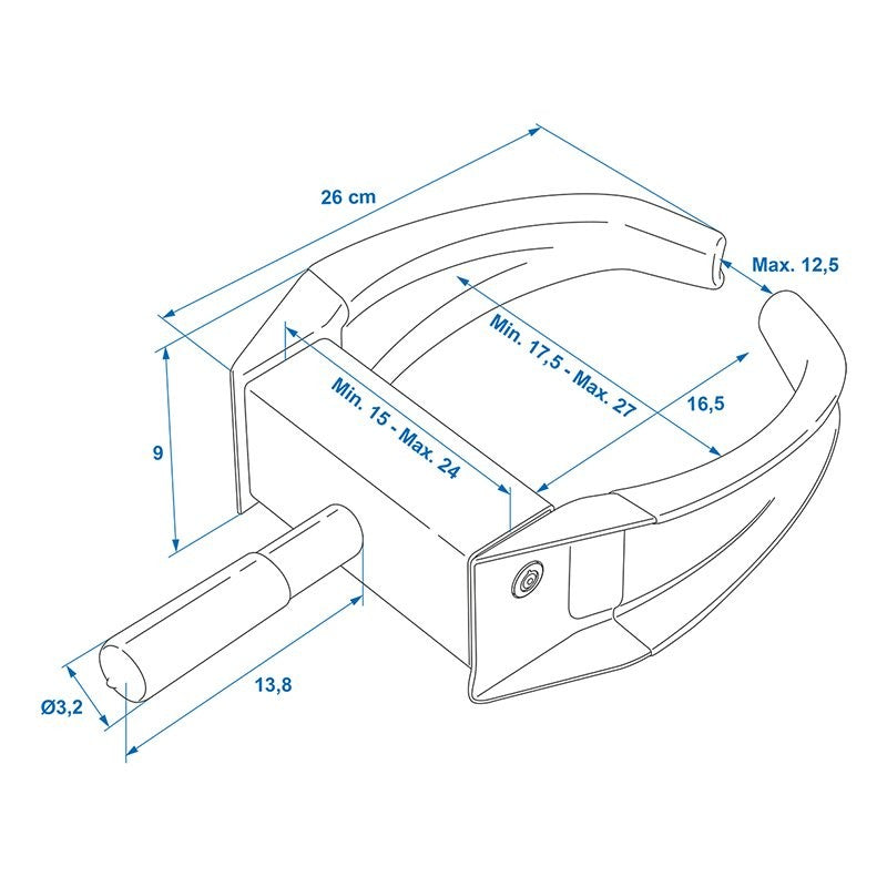 Sabot de roue universel compact