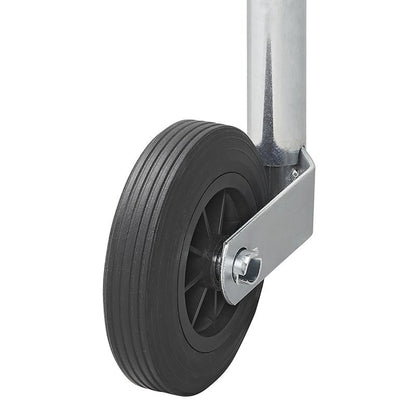 Roue jockey 35mm jante plastique avec pneu caoutchouc 160x40mm