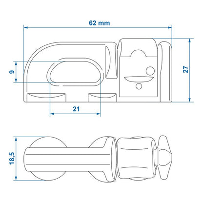 Pion d'ancrage double