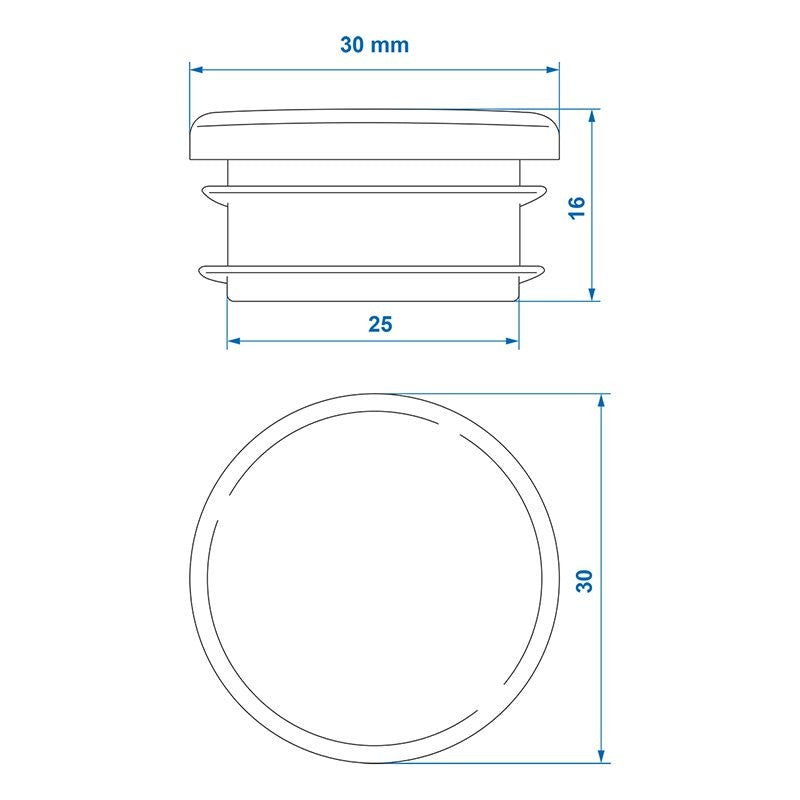 Embout Ø30mm