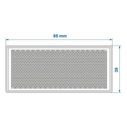 Réflecteur blanc 85x39mm adhésif avec plaque de base