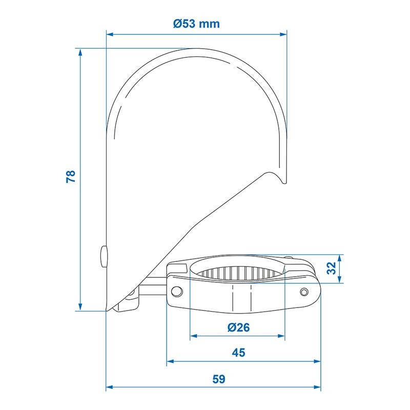 Cache rotule métal chromé pliable dans blister