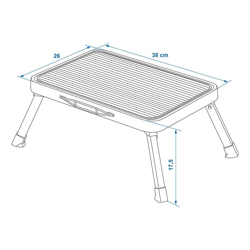 Marche pied mono pliable pour caravane / camping-car