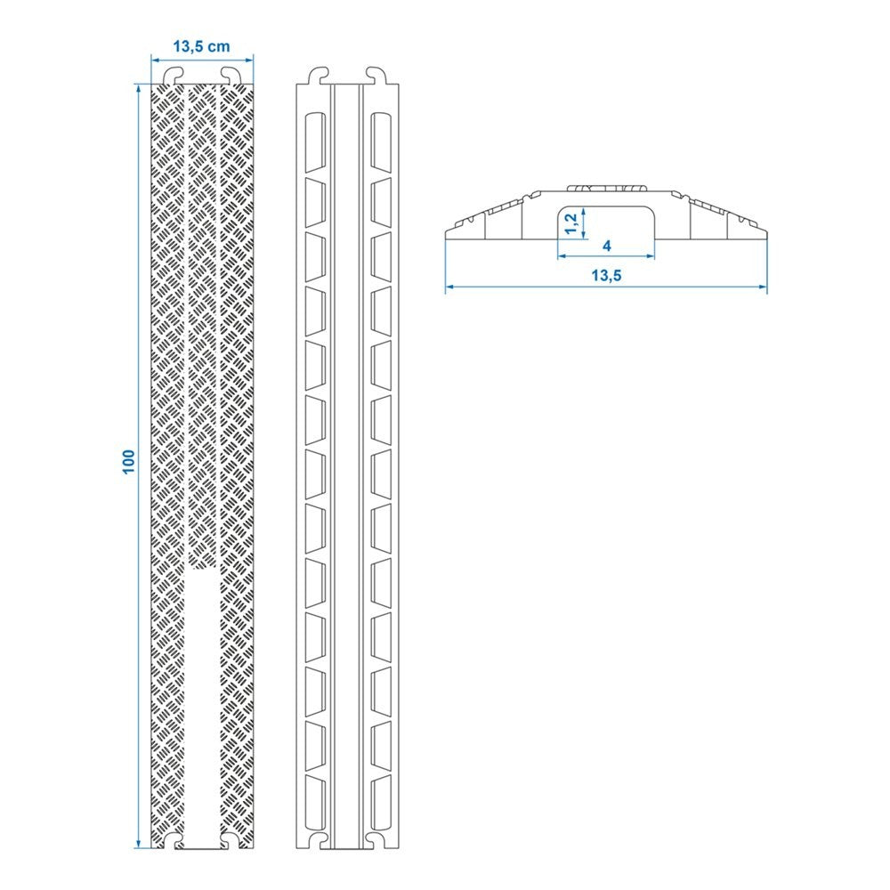 Rampe de protection des câbles1m