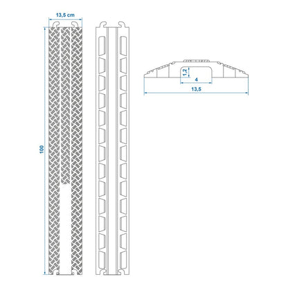 Rampe de protection des câbles1m