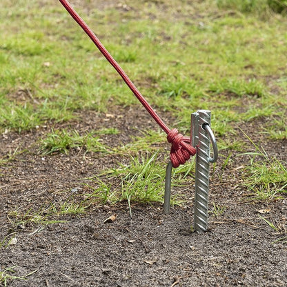 Piquet d'ancrage au sol 41cm avec crochet et anneau