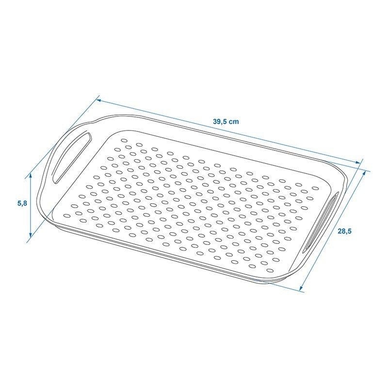 Plateau avec anti-dérapant