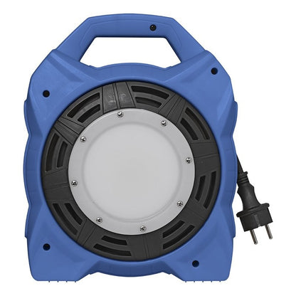 Enrouleur électrique Schuko quadruple prise 15M 3x1,5mm² avec éclairage LED