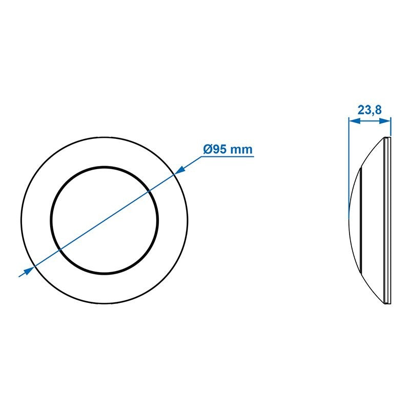 Plafonnier / luminaire de surface 12V 290lm ø95x25mm