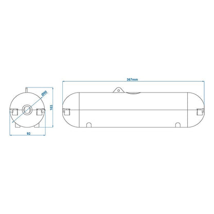 Boîtier de protection étanche pour protéger les raccords de prises CEE bleu