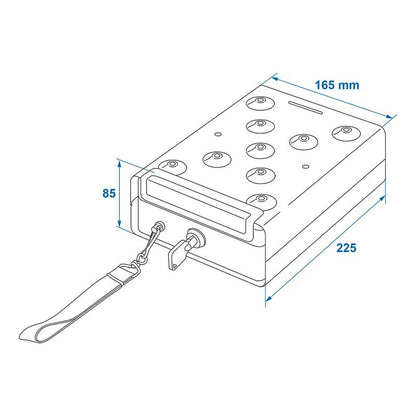 Coffre-fort avec support 225x165x85cm