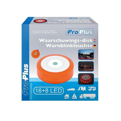 Disque d'avertissement 16+8LED orange