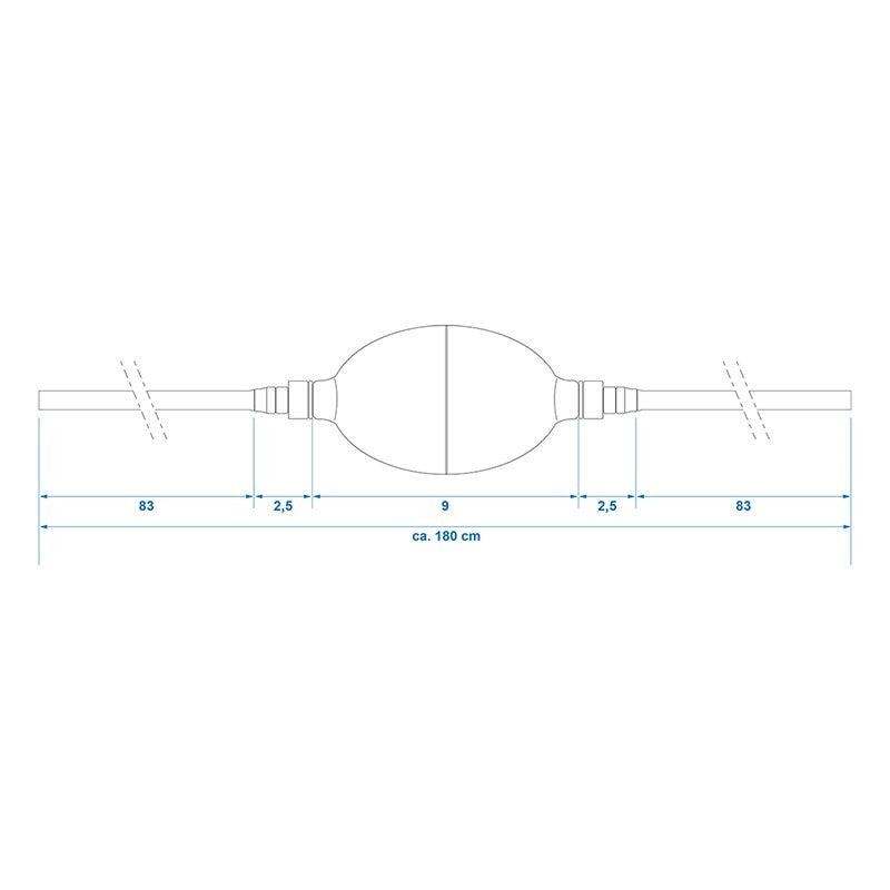 Pompe à siphon avec tuyau