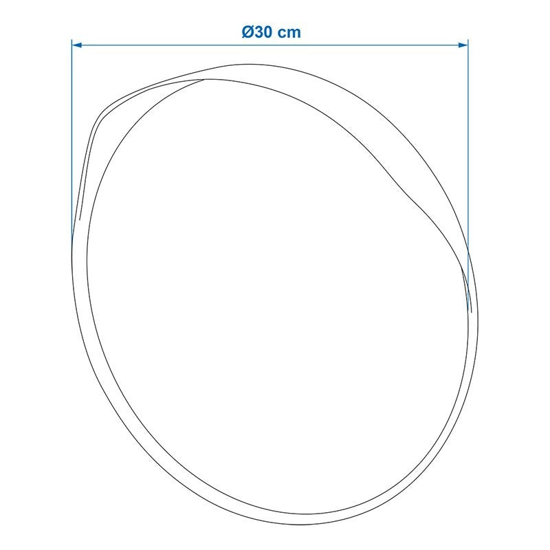 Miroir convexe de circulation Ø 30 cm