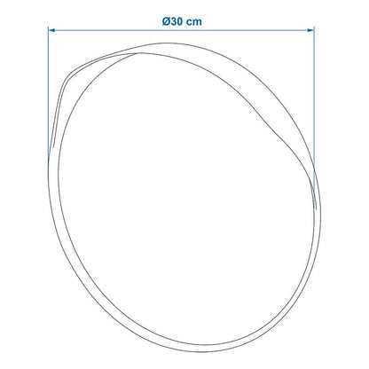 Miroir convexe de circulation Ø 30 cm