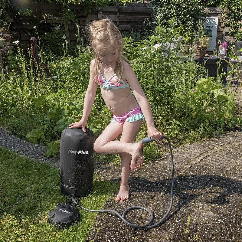 Douche de camping 11L avec pompe à pied